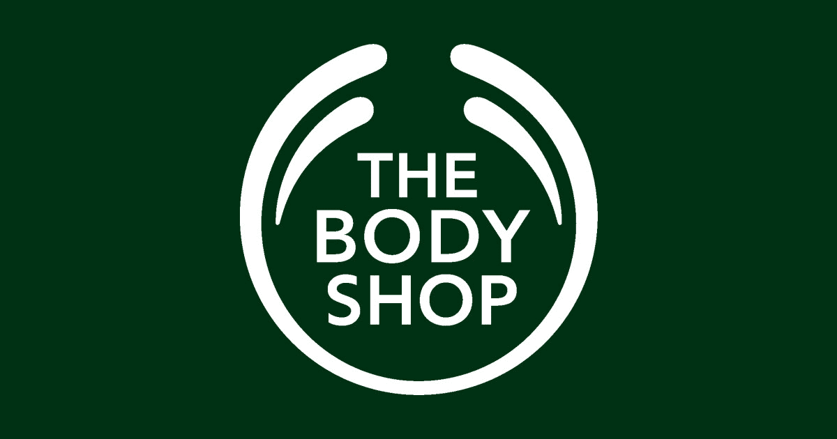the body shop logo green background